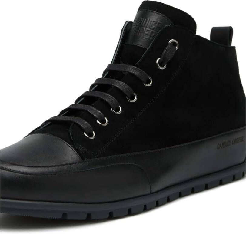 Candice Cooper Leather and suede sneakers MID Uomo Black Heren