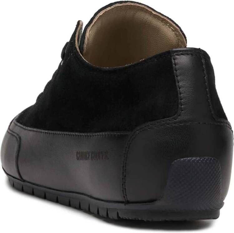 Candice Cooper Leather and suede sneakers Rock Black Dames