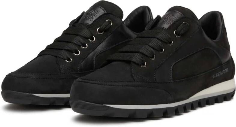 Candice Cooper Leather and suede sneakers Runlo Flash Track Black Dames