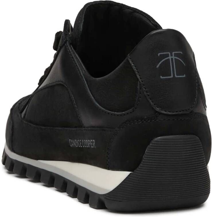 Candice Cooper Leather and suede sneakers Runlo Flash Track Black Dames