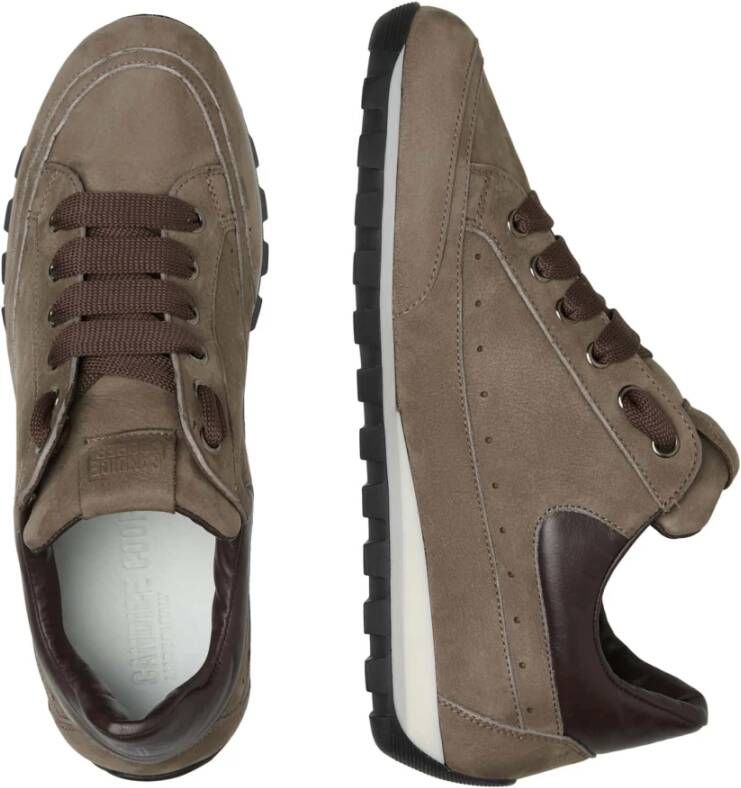 Candice Cooper Leather and suede sneakers Runlo Track Brown Dames