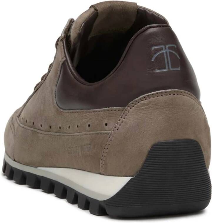 Candice Cooper Leather and suede sneakers Runlo Track Brown Dames