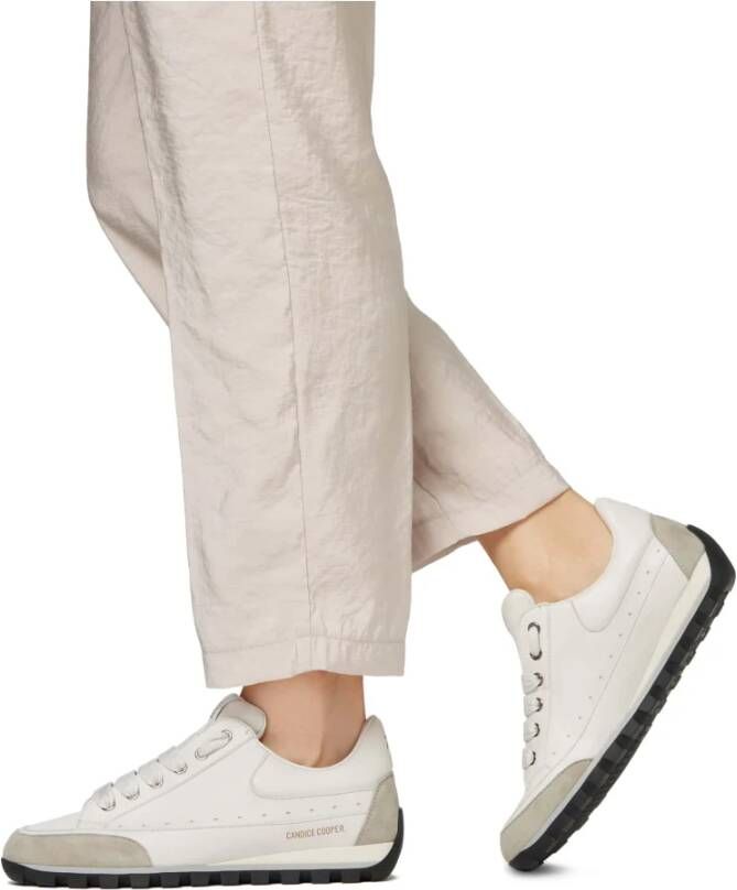 Candice Cooper Leather and suede sneakers Runlo Track White Dames