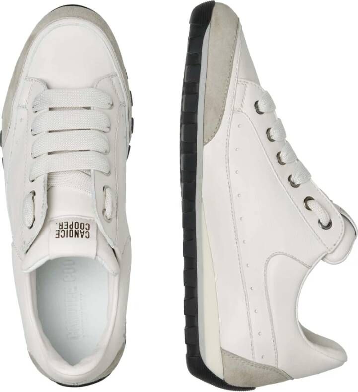 Candice Cooper Leather and suede sneakers Runlo Track White Dames