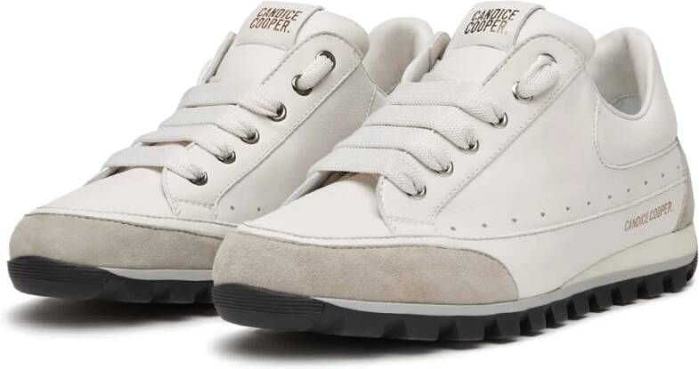 Candice Cooper Leather and suede sneakers Runlo Track White Dames