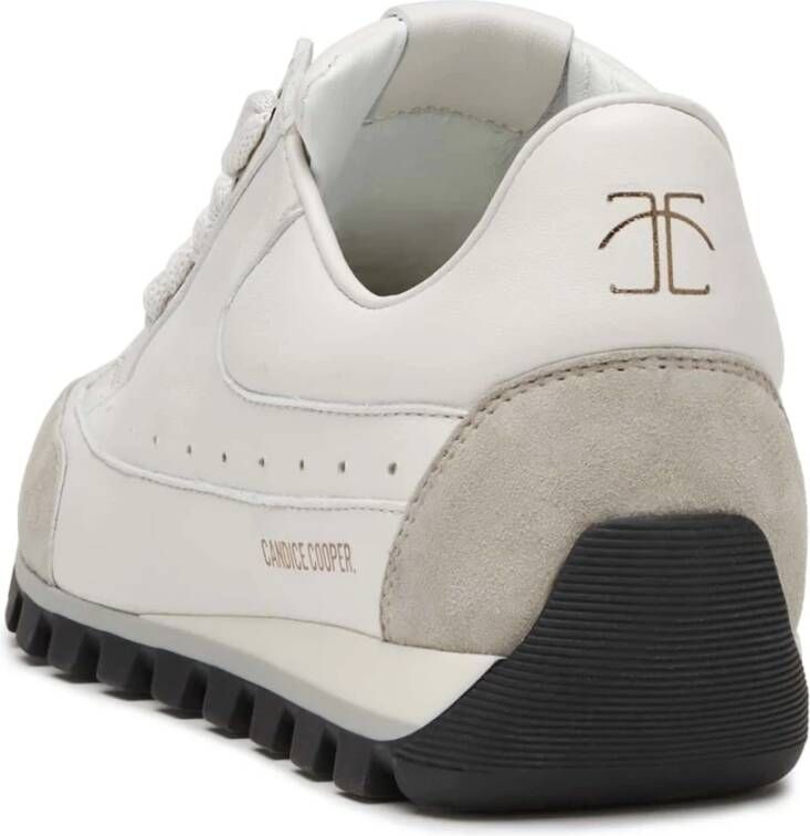 Candice Cooper Leather and suede sneakers Runlo Track White Dames