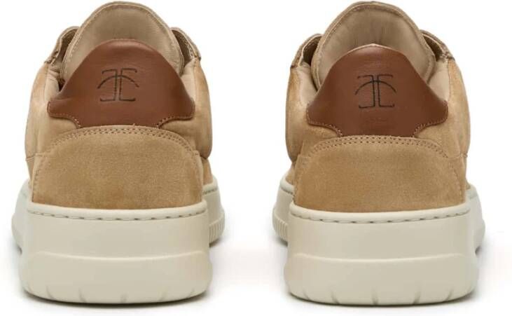 Candice Cooper Leather and suede sneakers Vito 06 Brown Heren