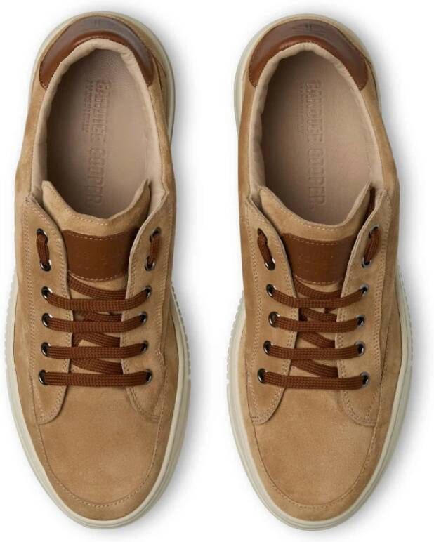 Candice Cooper Leather and suede sneakers Vito 06 Brown Heren