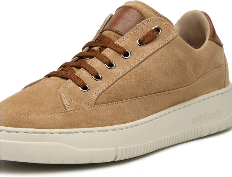 Candice Cooper Leather and suede sneakers Vito 06 Brown Heren