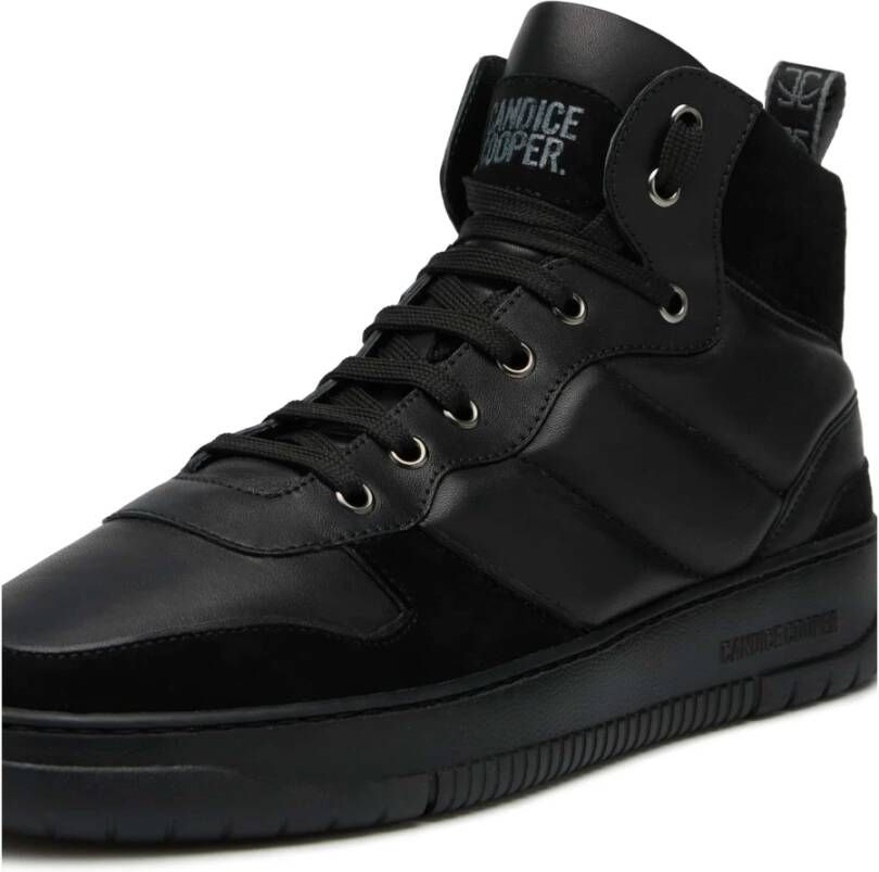 Candice Cooper Leather and suede sneakers Vito MID 11 Black Heren