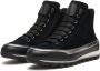 Candice Cooper Leather and velour ankle sneakers Janis Strip Plus Chic Black Dames - Thumbnail 4