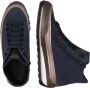 Candice Cooper Leather and velour ankle sneakers Janis Strip Plus Chic Blue Dames - Thumbnail 3