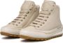 Candice Cooper Leather ankle sneaker Janis Strip Plus Chic FUR Beige Dames - Thumbnail 2