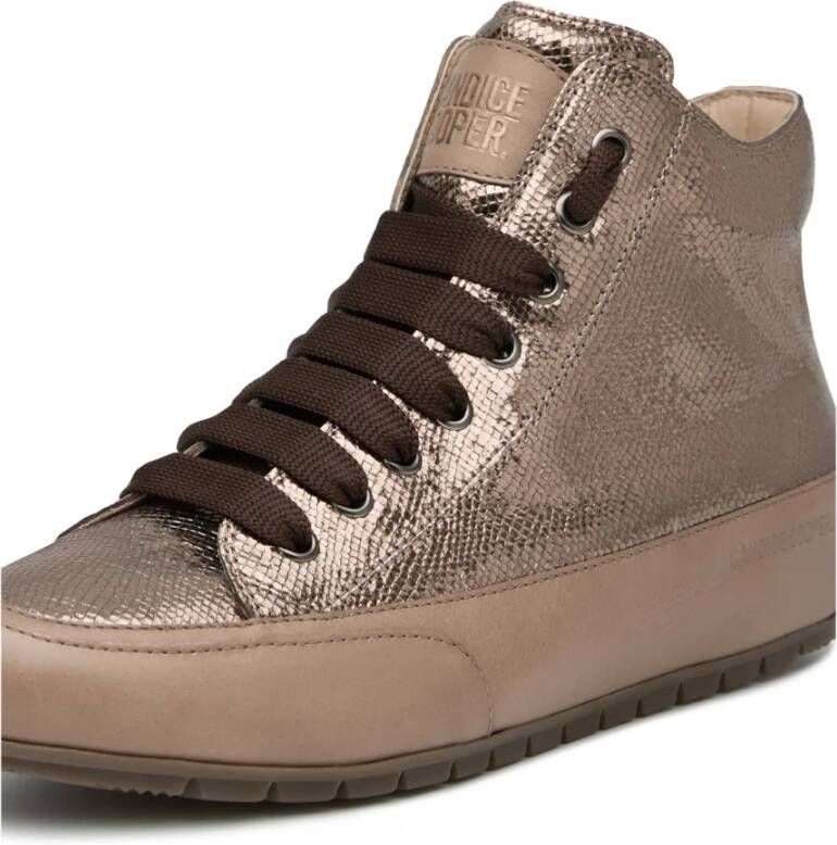 Candice Cooper Leather high top sneaker Plus Chic Gray Dames