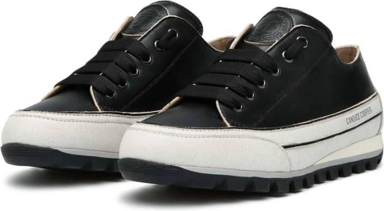 Candice Cooper Leather sneakers Janis Strip Chic Black Dames