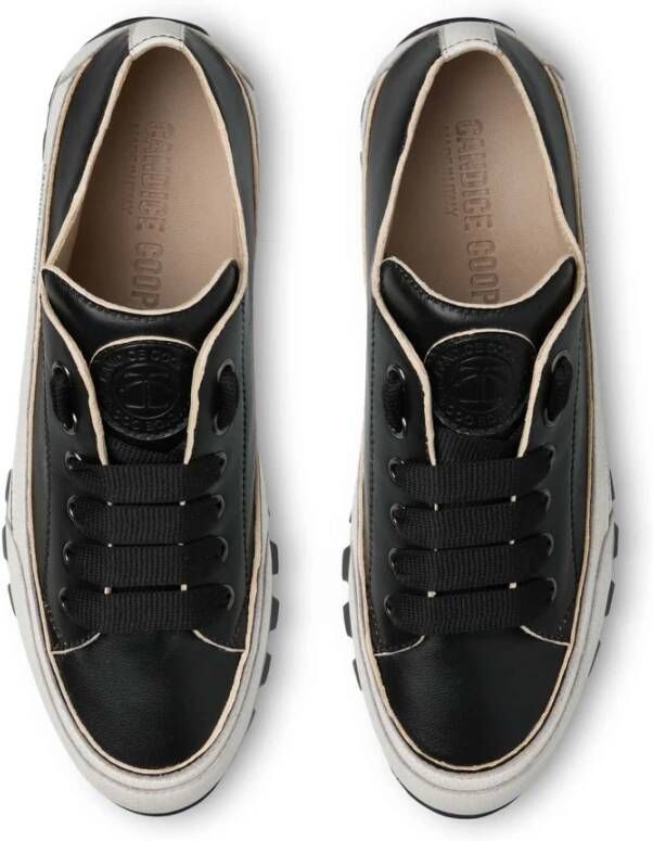 Candice Cooper Leather sneakers Janis Strip Chic Black Dames