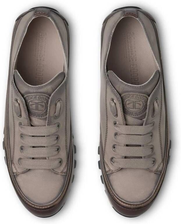 Candice Cooper Leather sneakers Janis Strip Chic Gray Dames