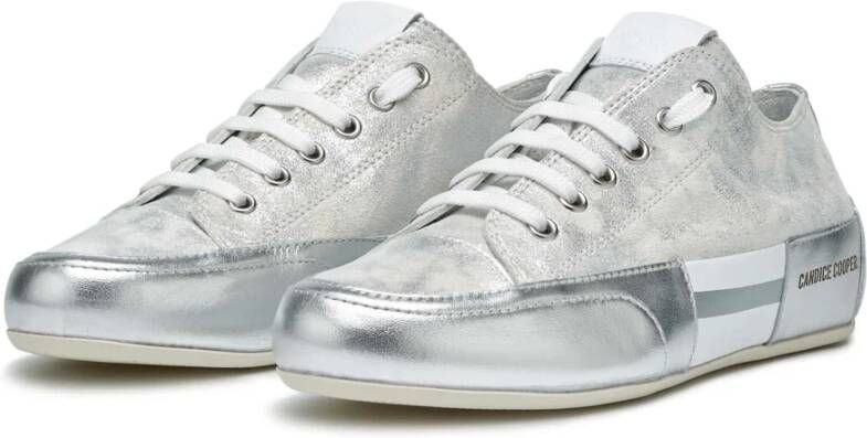 Candice Cooper Leather sneakers Rock Patch S Gray Dames