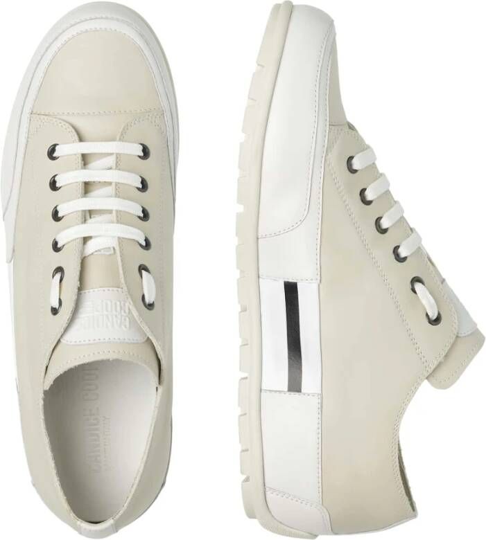 Candice Cooper Leather sneakers Sanborn Patch S Beige Heren