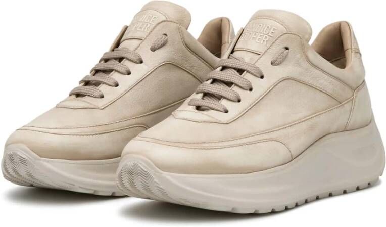 Candice Cooper Leather sneakers Spark ONE Beige Dames