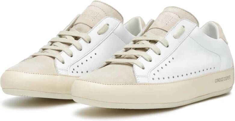 Candice Cooper Leren en suède lage sneakers White Dames