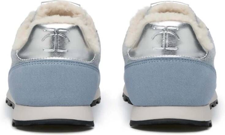 Candice Cooper Sneakers in eco suede and fabric Plume Fur. Blue Dames