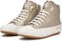 Candice Cooper Split leather and technical fabric sneakers Plus 102 Bord Yellow Dames - Thumbnail 4