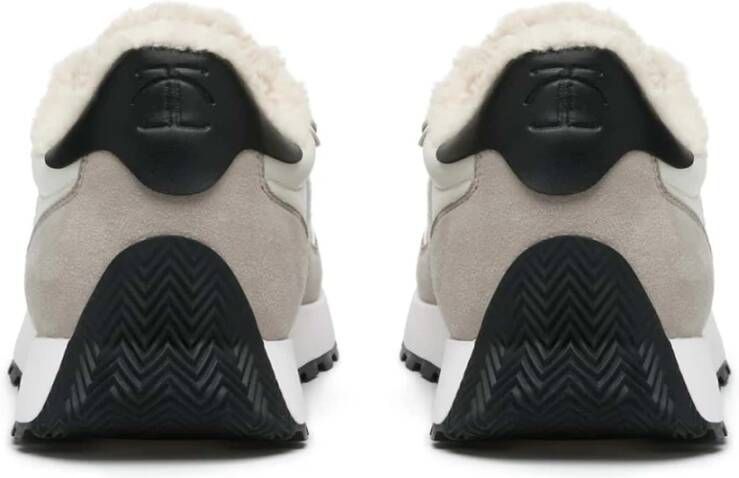 Candice Cooper Suede and fabric sneakers Plume FUR U. Gray Heren