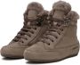 Candice Cooper Suede and wool ankle sneakers Vancouver FUR Gray Dames - Thumbnail 4