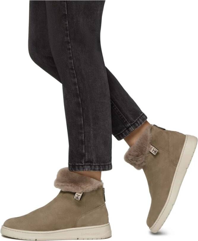 Candice Cooper Suede ankle boots Vela ZIP Gray Dames