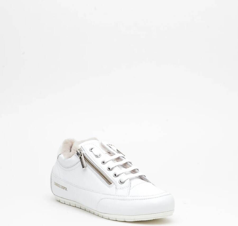 Candice Cooper Witte Leren Sneakers White Dames