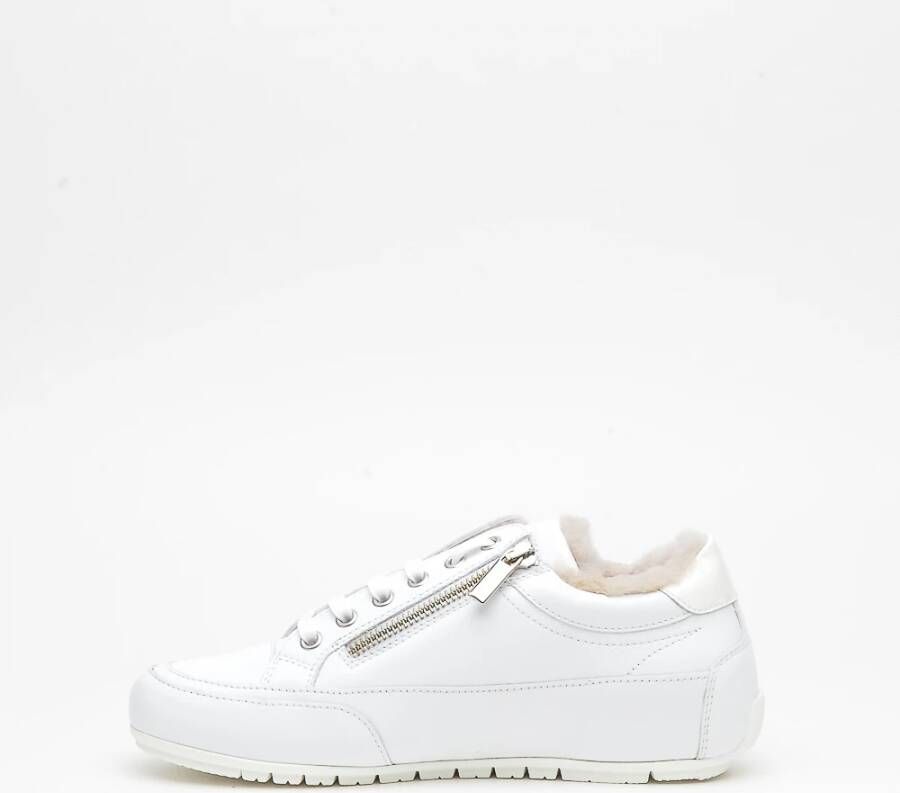 Candice Cooper Witte Leren Sneakers White Dames
