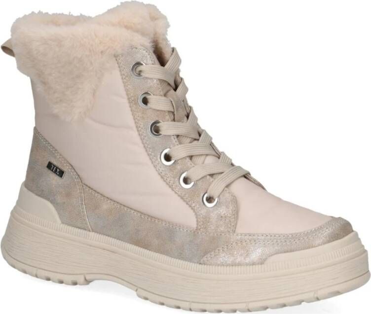 Caprice Beige Casual Gesloten Enkellaarsjes Beige Dames