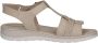 Caprice Beige Casual Open Flat Sandals Beige Dames - Thumbnail 4