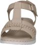 Caprice Beige Casual Open Flat Sandals Beige Dames - Thumbnail 5