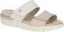 Caprice Beige Casual Open Platte Sandalen Beige Dames - Thumbnail 2