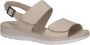 Caprice Beige Casual Open Platte Sandalen Beige Dames - Thumbnail 2