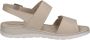 Caprice Beige Casual Open Platte Sandalen Beige Dames - Thumbnail 3