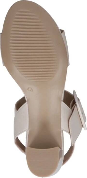 Caprice Beige Casual Open Platte Sandalen Beige Dames