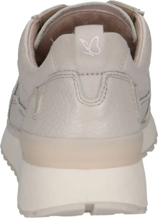 Caprice Beige Pearl Sneakers voor Vrouwen Beige Dames