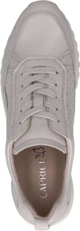 Caprice Beige Pearl Sneakers voor Vrouwen Beige Dames