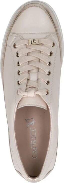 Caprice Beige Sneakers voor Vrouwen Beige Dames