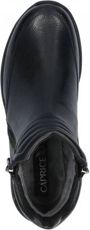 Caprice black casual closed booties Zwart Dames