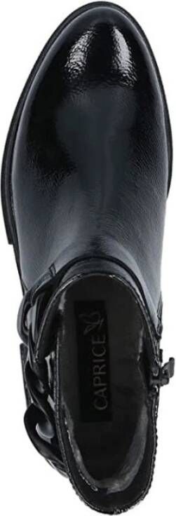 Caprice black casual closed booties Zwart Dames