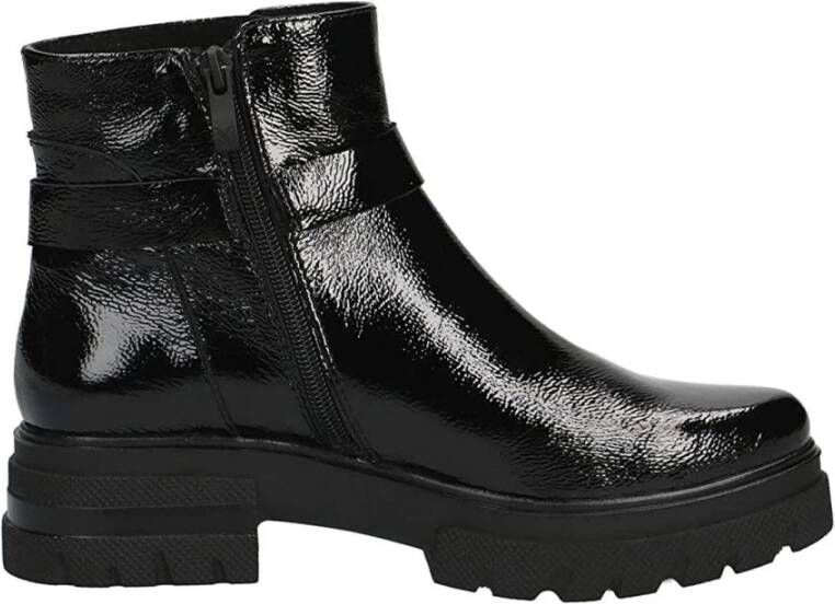 Caprice black casual closed booties Zwart Dames