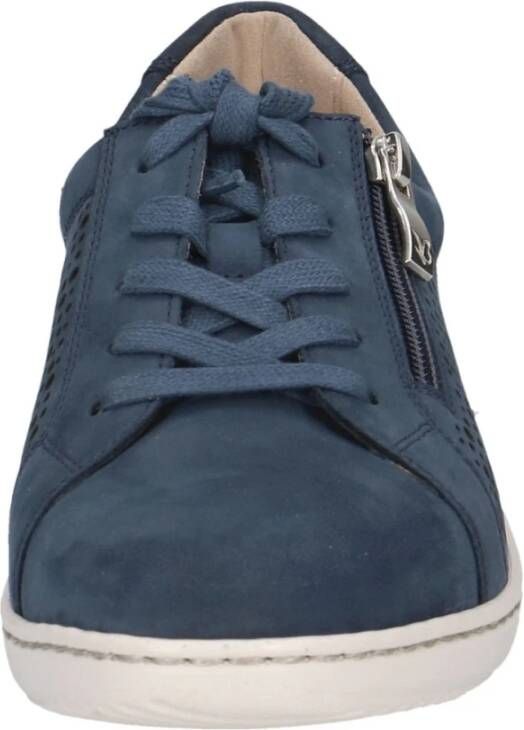 Caprice Blauwe Ocean Nubuc Sneakers Vrouwen Blue Dames