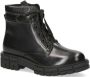 Caprice Zwarte Leren Veterschoenen Black Dames - Thumbnail 3