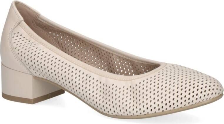 Caprice Elegante Beige Gesloten Formele Zakelijke Schoenen Beige Dames