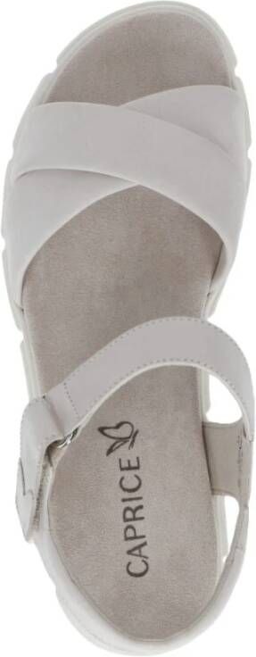 Caprice Flat Sandals Beige Dames