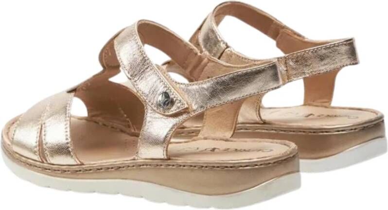 Caprice Gouden Sandalen Lente Zomer 2024 Beige Dames